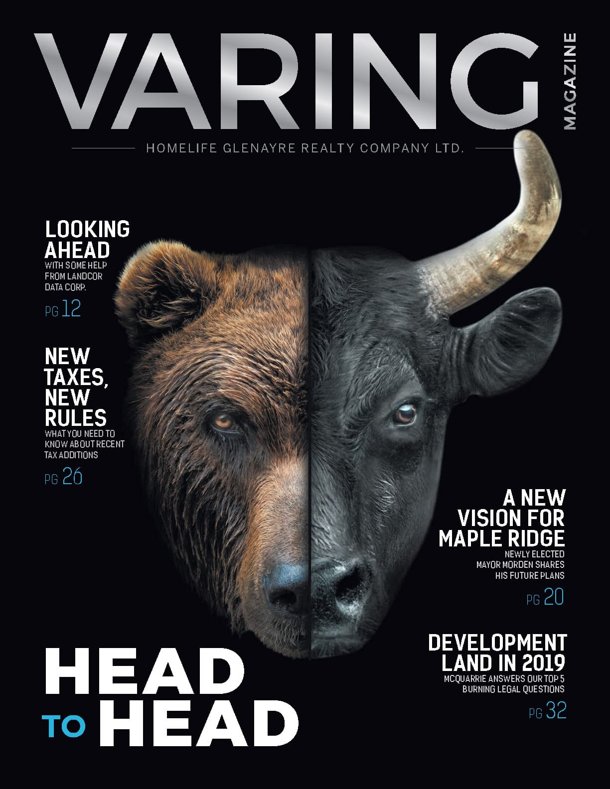 Varing Magazine 2019 cover — Head to Head