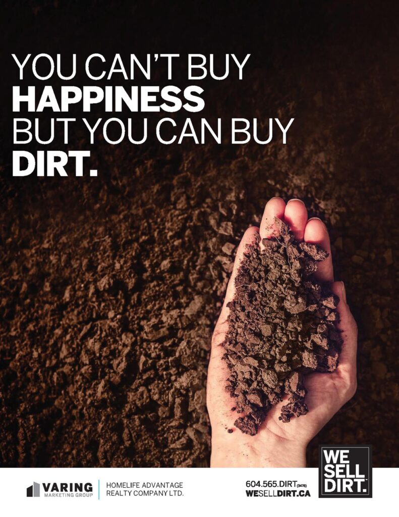 But you can buy dirt